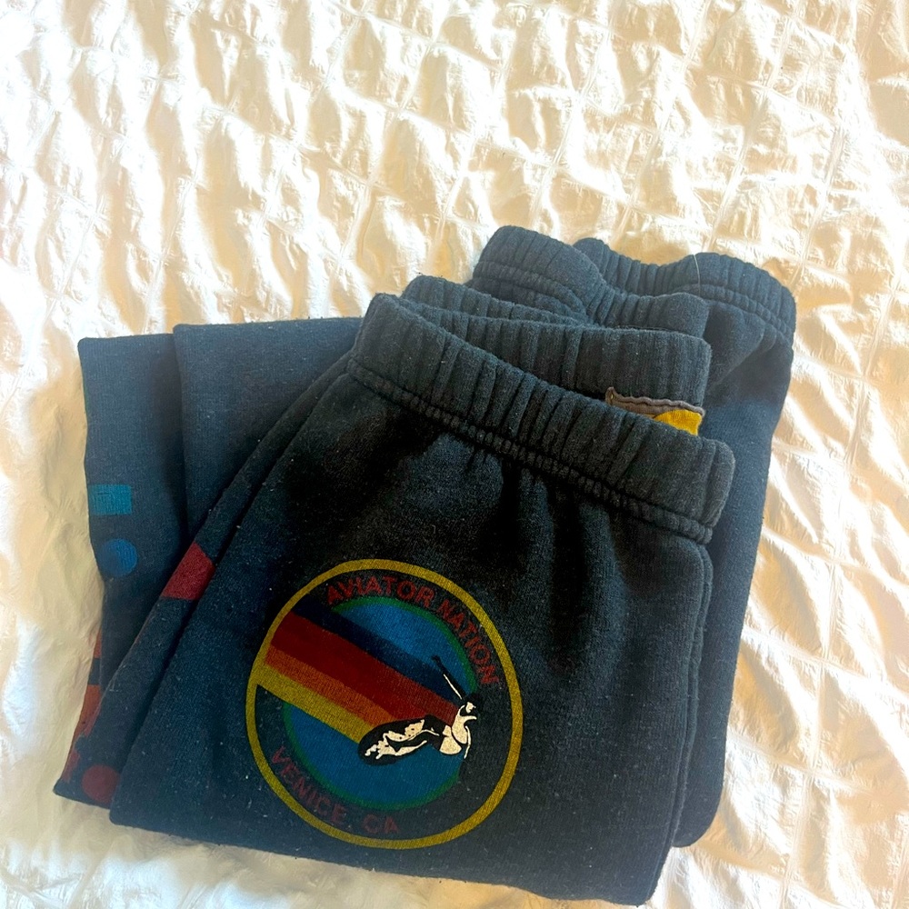 kids aviator nation sweatpants